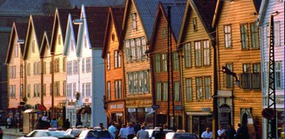 The clourful Waterfront at Bergen - Hurtigruten's base The colourful waterfront at Bergen