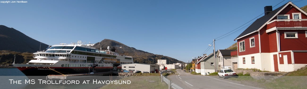 The MS Trollfjord at Havøysund